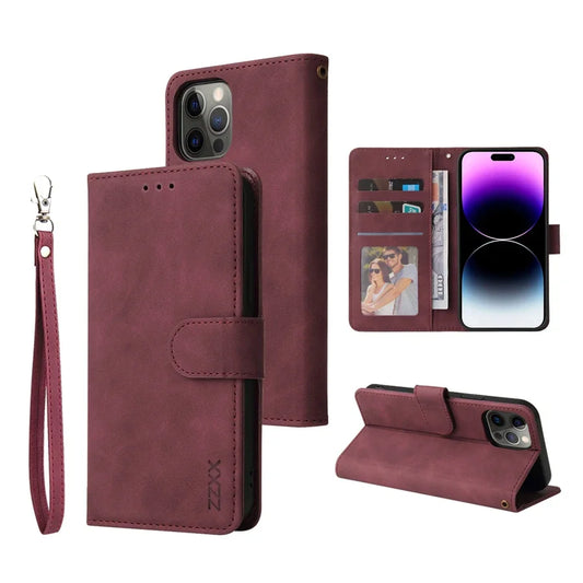 ZZXX Leather Wallet Phone Case For iPhone